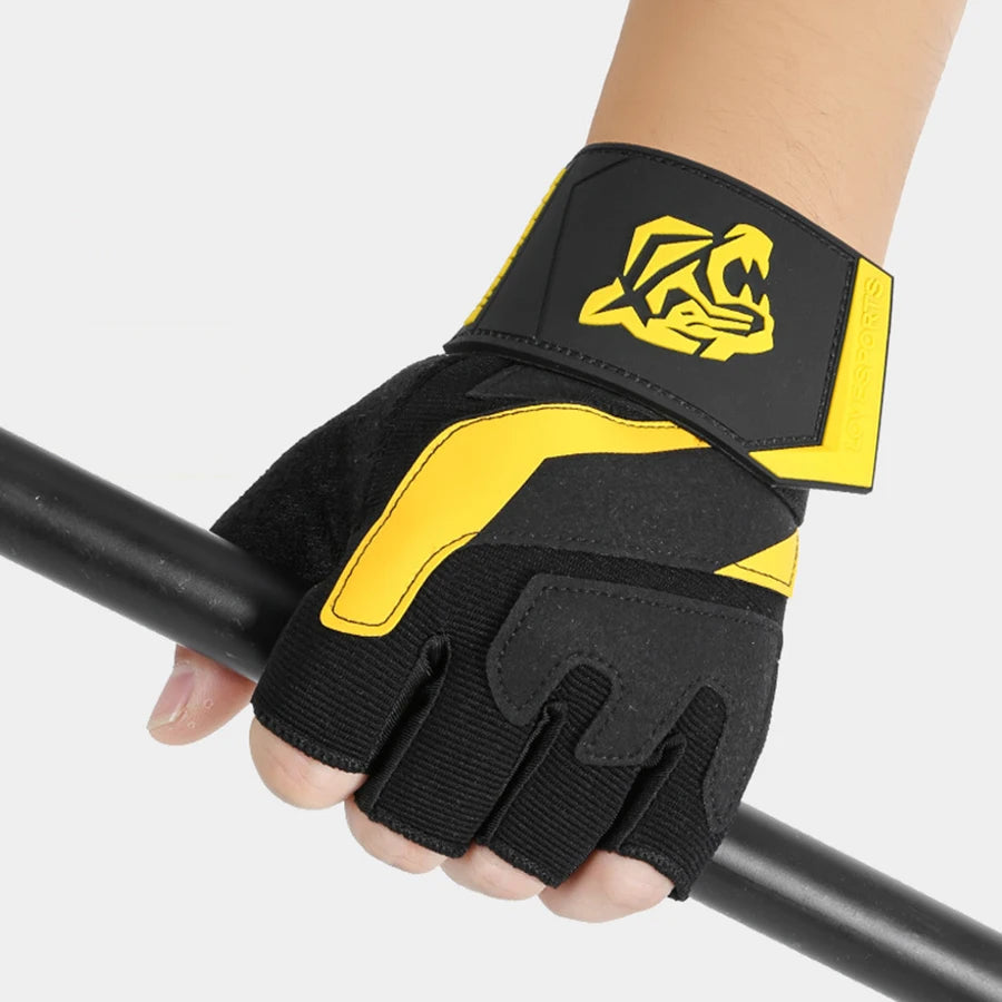 Half Finger Gym Gloves Anti-slip Shock Absorption Breathable For Men Women Fitness Training Cycling Sports