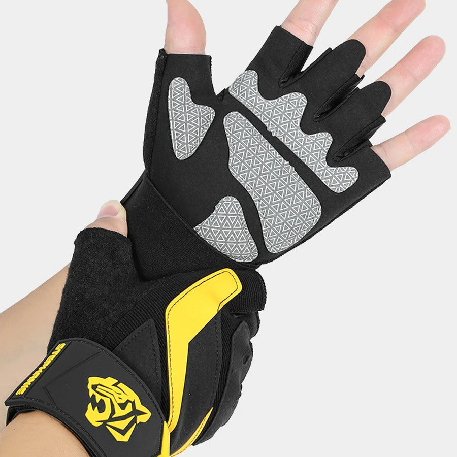 Half Finger Gym Gloves Anti-slip Shock Absorption Breathable For Men Women Fitness Training Cycling Sports